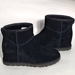 UGG Classic Femme Mini Wedge Black Bootie
